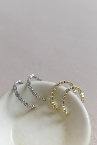Nico / / crystal hoop earrings