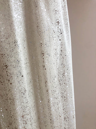 EVANGELINE / Abstract Speckled Veil in SILVER // 45" // Ready to ship