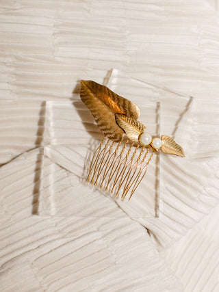 GISELLE // Art Nouveau leaf comb // 2022