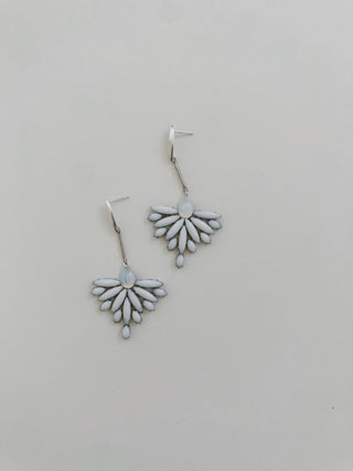 SASHA // Beaded Art Nouveau Earring [gold or silver] // 2022