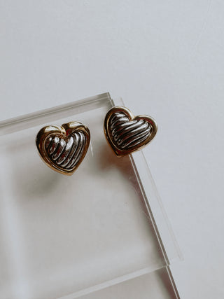 Vintage heart earrings | Heirloom Accessories