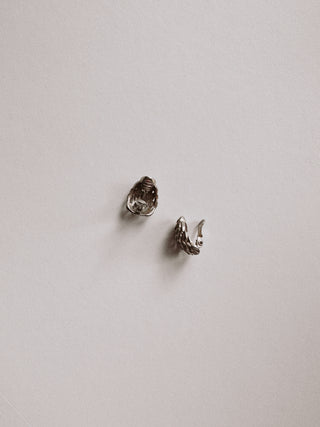 Textured gold half hoop earrings | Heirloom Accessories