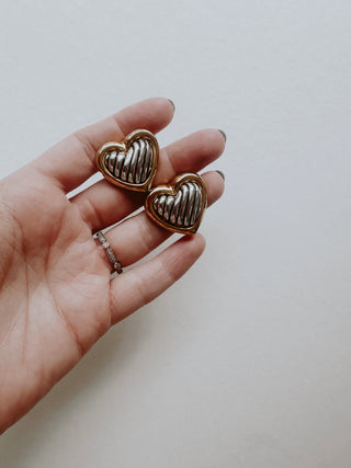 Vintage heart earrings | Heirloom Accessories