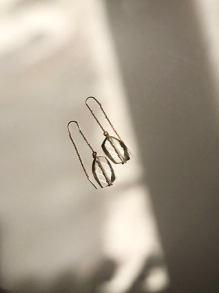 PENNY: Glass Threader Earring // RTS FALL