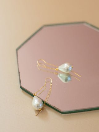PENNY: Pearl Threader Earring // RTS
