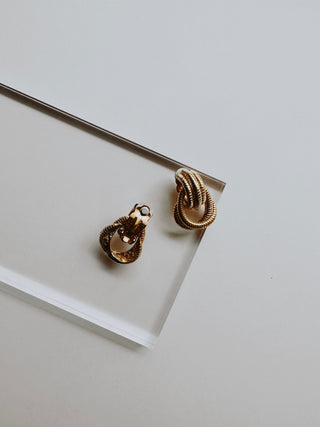 Vintage Gold Hoop Earrings | Heirloom Accessories