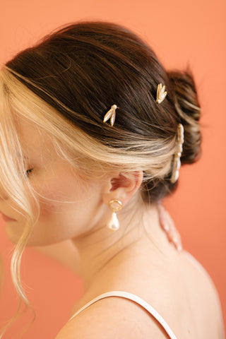 KIM // Crystal & Pearl Hair Pins // Spring Capsule