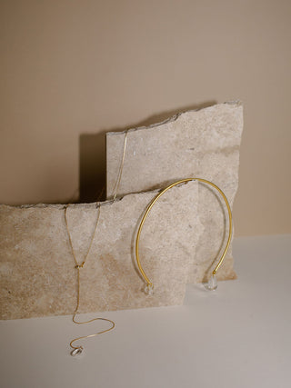 OCTAVIA // Minimalist style necklace [gold or silver] // 2022