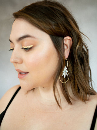 Magdalena Hoop Earrings in Silver