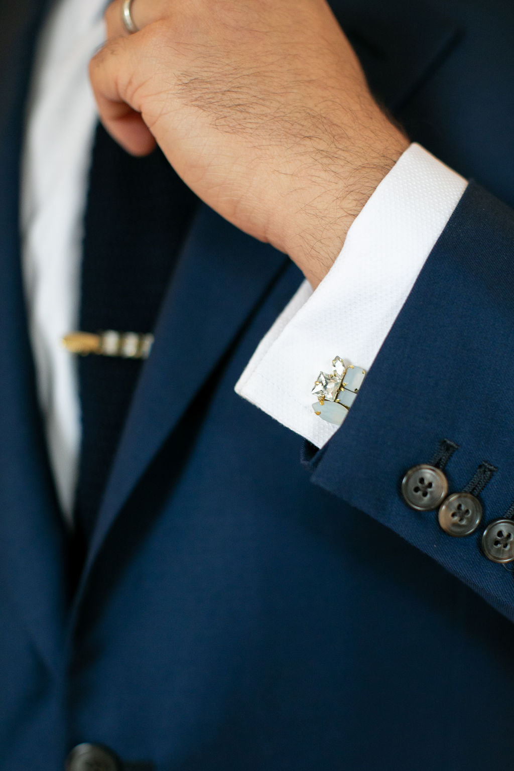 Adam | Bridal cuff-links | Hushed Commotion