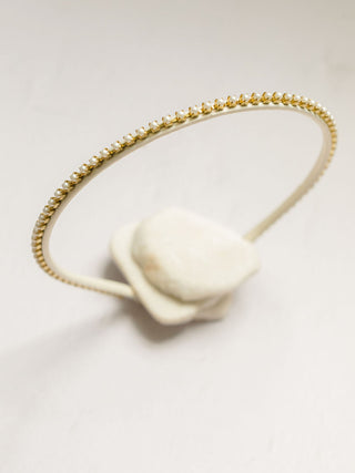 LUCILLE // Beaded Headband with Satin // Spring Capsule
