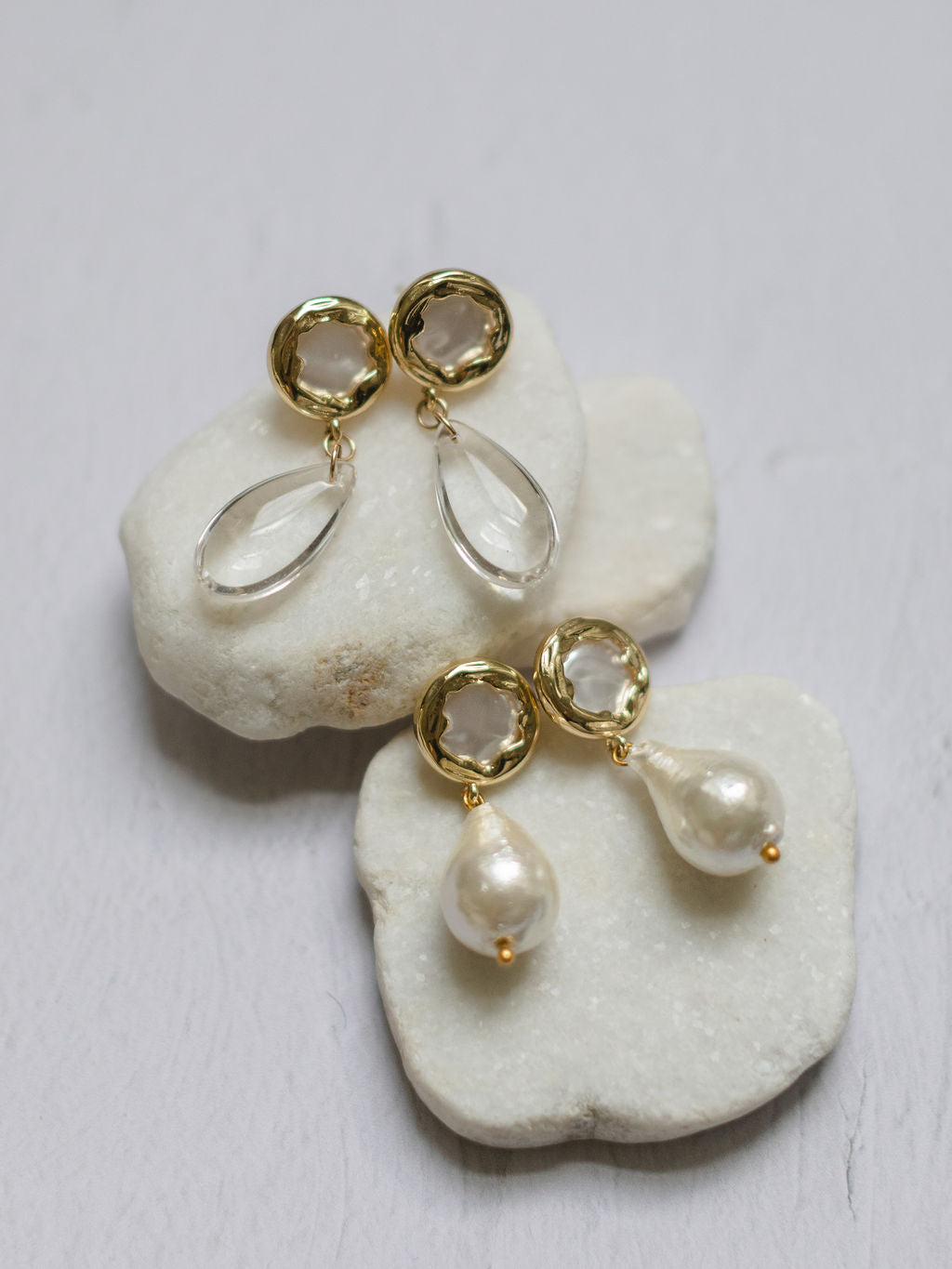 PRESLEY // Pearl and Glass drop earring – Hushed Commotion