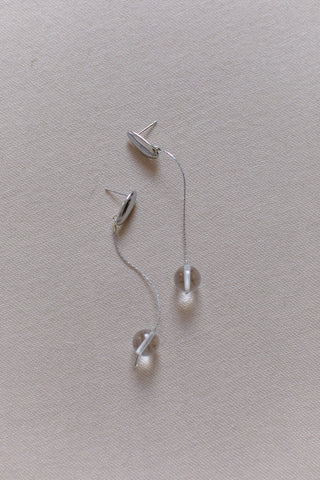 Kiera / / glass ball drop earring