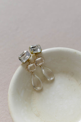 Sofia  / /  three tiered crystal earring