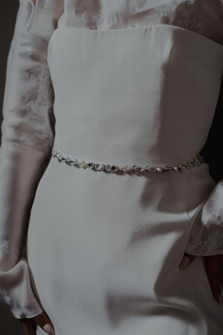 Milly Sash in Silver