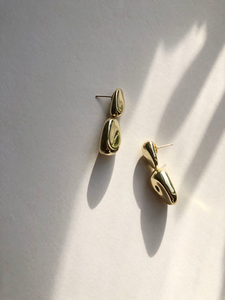 "Luela" Gold Drop Earrings