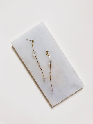 VIENNA: Short Crystal Drop Earrings [more colors] // RTS