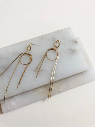 HAYDEN: Looped Gold earrings [gold or silver]