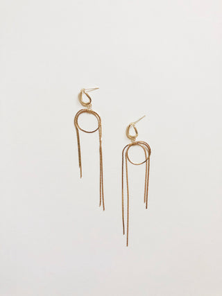 HAYDEN: Looped Gold earrings [gold or silver]