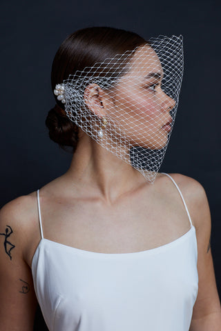 Emelia / / birdcage veil