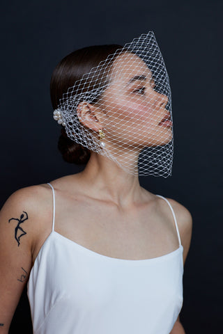 Emelia / / birdcage veil