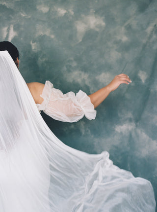 Mora: Silk Tulle Veil // Fingertip to Cathedral Length