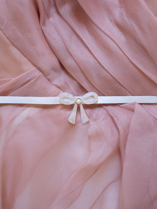 DAVINA: Bow Belt in Mother of Pearl SP2021 [gold or silver]