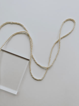 Faux pearl extra long pearl necklace | Heirloom Accessories