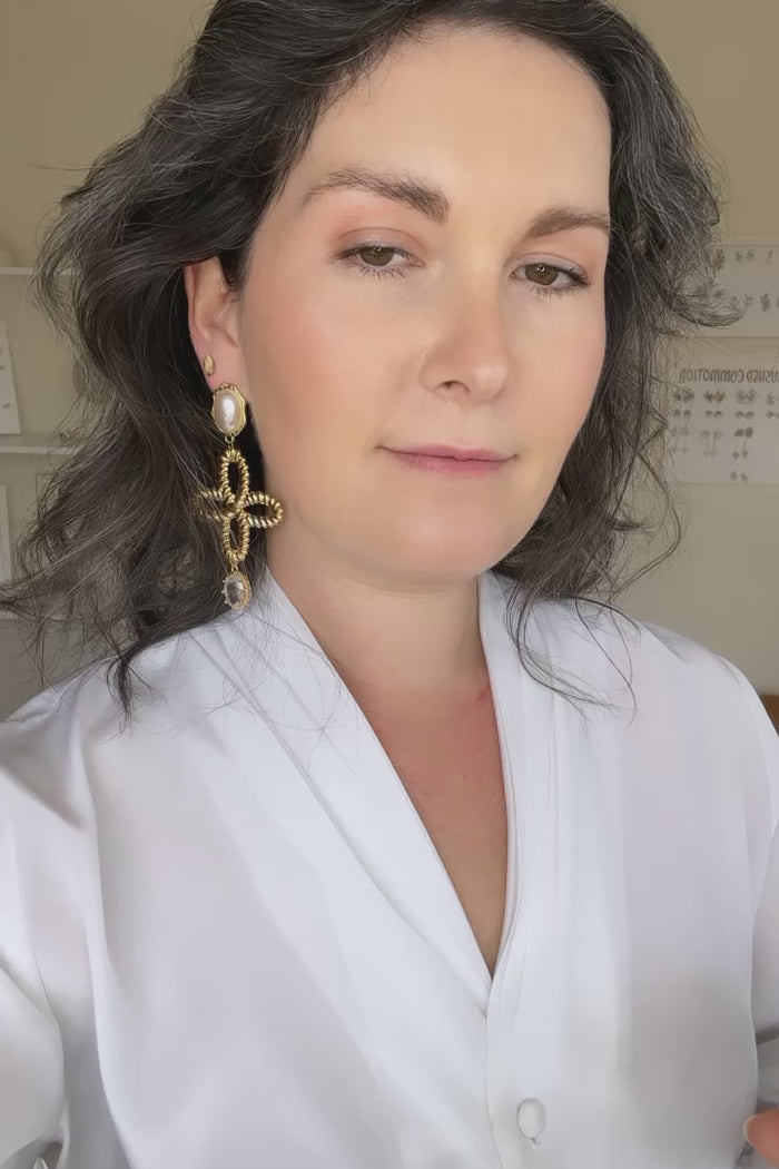 Chantal / / 14K statement earrings – Hushed Commotion