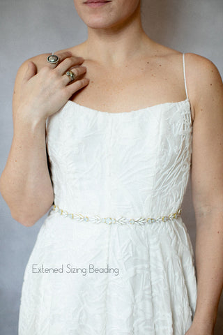 Heather Belt in Alabaster (with Extended Sizing option)