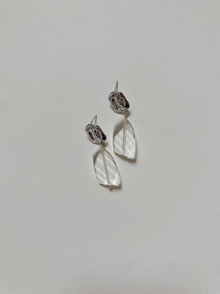 LUZ: Crystal & Silver earring / STUDIO SALE