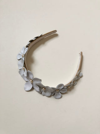 Floral Leather headband / STUDIO SALE