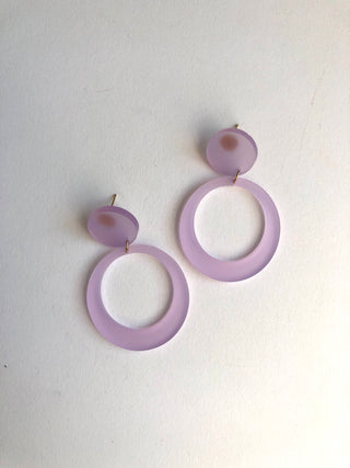 Kelly earrings in lilac // NEARLY NEW