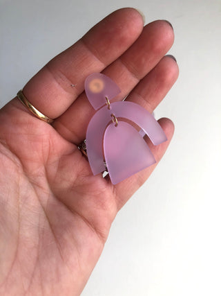 Maya earrings in lilac // NEARLY NEW